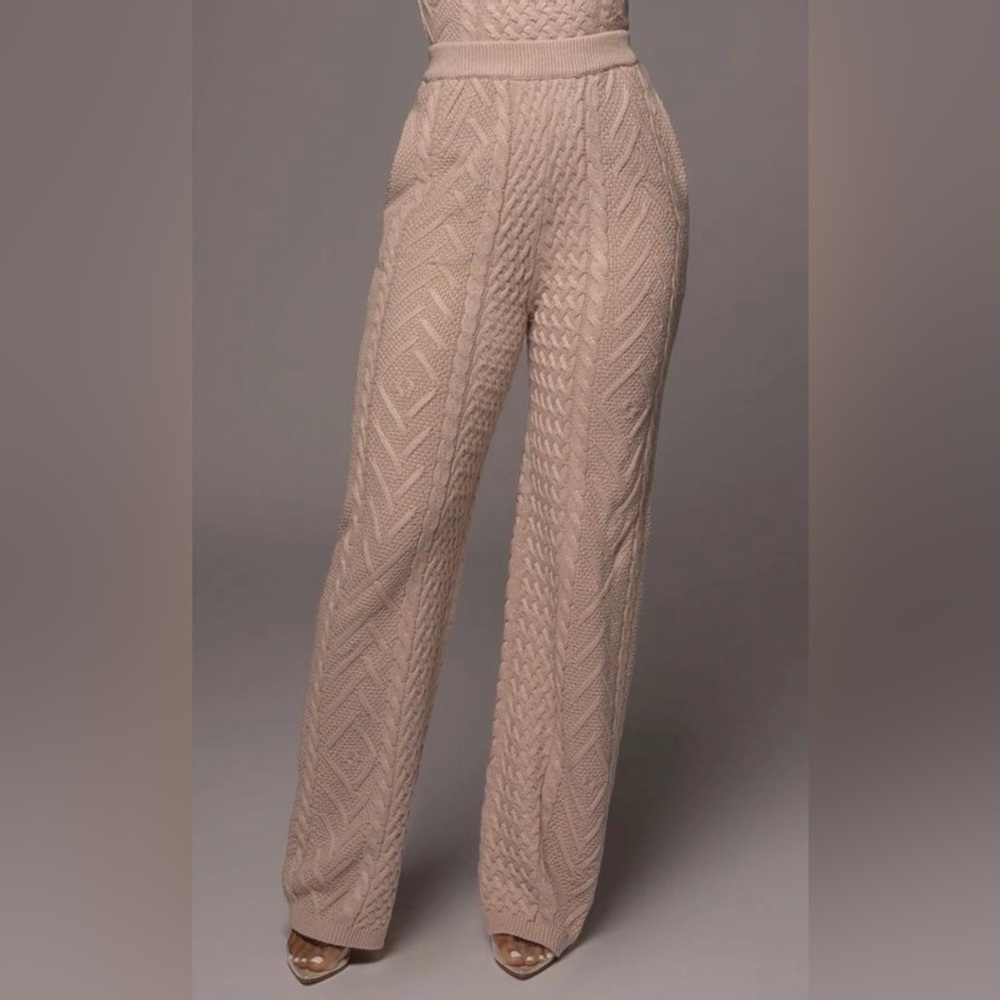 ‼️NEW‼️ BEIGE ELVINA SWEATER KNIT PANT